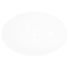 Greatstore fehér ovális kerámia mosdókagyló 40 x 33 cm