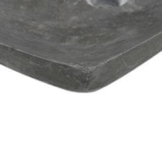 Greatstore fekete márvány mosdókagyló 50 x 35 x 12 cm