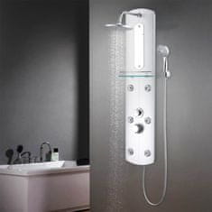 Greatstore ezüstszínű zuhanypanel 25 x 43 x 120 cm