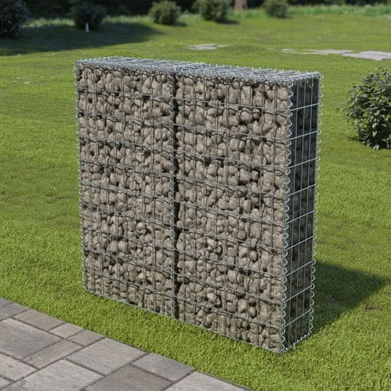 shumee horganyzott acél gabion fal felső zárással 100 x 20 x 100 cm
