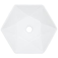 Greatstore fehér kerámia mosdókagyló 41 x 36,5 x 12 cm