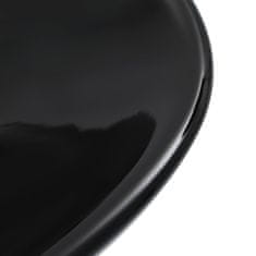 Greatstore fekete kerámia mosdókagyló 58,5 x 39 x 14 cm