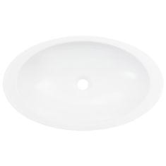 Greatstore fehér ásványöntvény/márványöntvény mosdókagyló 59,3x35,1x10,7 cm