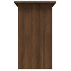 shumee barna tölgy színű szerelt fa íróasztal 80 x 45 x 74 cm