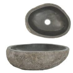 shumee ovális folyami kő mosdókagyló 30-37 cm