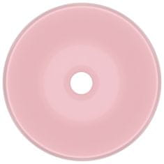 shumee kerek matt rózsaszín kerámia luxus mosdókagyló 40 x 15 cm