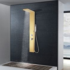 shumee aranyszínű 201 típusú rozsdamentes acél zuhanypanelrendszer