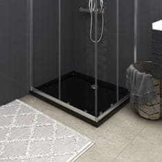 shumee téglalap alakú fekete ABS zuhanytálca 80 x 100 cm