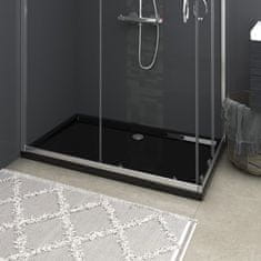 shumee téglalap alakú fekete ABS zuhanytálca 70 x 120 cm
