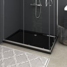 Greatstore téglalap alakú fekete ABS zuhanytálca 80 x 120 cm