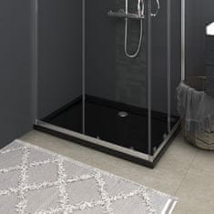 shumee téglalap alakú fekete ABS zuhanytálca 80 x 110 cm