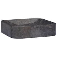 Greatstore fekete márvány mosdókagyló 40 x 40 x 10 cm