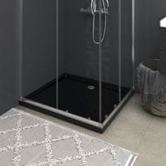 shumee téglalap alakú fekete ABS zuhanytálca 80 x 90 cm