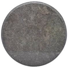 shumee fekete márvány asztallap Ø60 x 2,5 cm