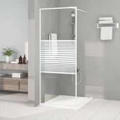 shumee fehér átlátszó ESG üveg zuhanyfal 80x195 cm