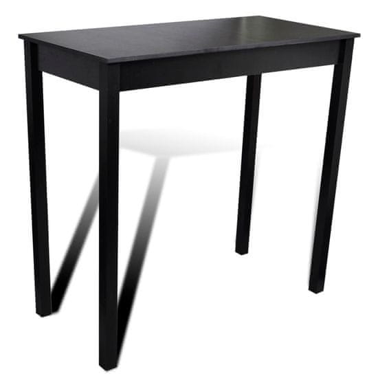 shumee fekete MDF bárasztal 115 x 55 x 107 cm