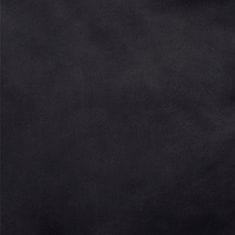 Greatstore fekete plüss és műbőr kutyaágy 99 x 89 x 21 cm