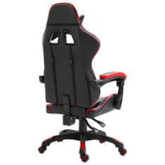 Vidaxl piros műbőr gamer szék 20209