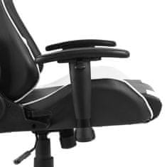 Greatstore fehér PVC forgó gamer szék