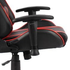 Vidaxl piros PVC forgó gamer szék 20481