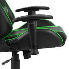 Vidaxl zöld PVC forgó gamer szék 20480