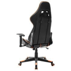 Greatstore fekete és narancssárga műbőr gamer szék