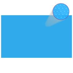 shumee kék, négyszögletes PE medencetakaró 1000 x 600 cm
