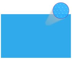 shumee kék, négyszögletes PE medencetakaró 800 x 500 cm