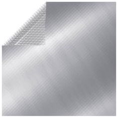 shumee ezüstszínű polietilén medencetakaró 400 x 200 cm
