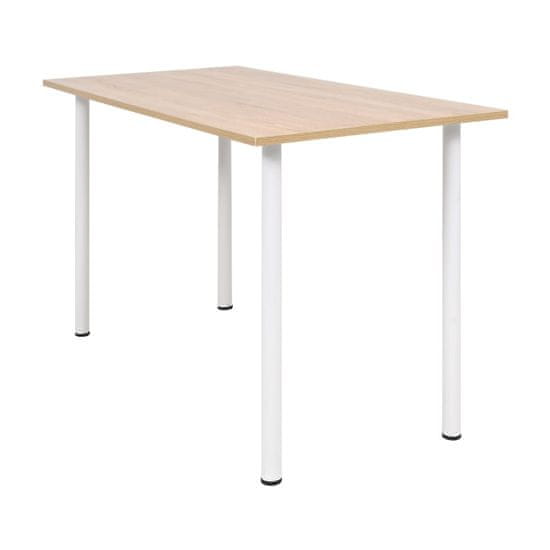 shumee tölgyfa/fehér színű étkezőasztal 120 x 60 x 73 cm