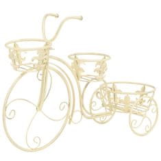 Greatstore vintage stílusú bicikli-formájú fém virágtartó állvány