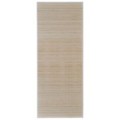 shumee 4 db téglalap alakú természetes bambuszszőnyeg 120 x 180 cm