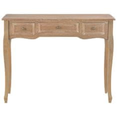 shumee 280047 Dressing Console Table with 3 Drawers Brown