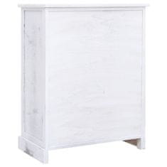 Greatstore fehér fa fiókos szekrény 60 x 30 x 75 cm
