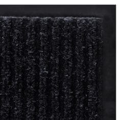 Greatstore fekete PVC lábtörlő 120 x 220 cm