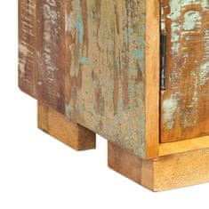 shumee tömör újrahasznosított fa könyvespolc 60 x 35 x 180 cm