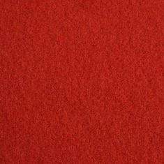 Vidaxl 1x24 m Piros világos kiállítási szőnyeg 30081