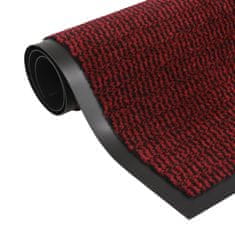 shumee 2 db piros négyszögletes bolyhos szennyfogó szőnyeg 120x180 cm