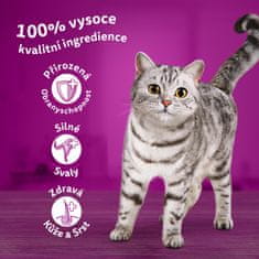 Whiskas Pure Delight baromfiválaszték nedvestáp zselében felnőtt macskáknak, 48 x 85 g