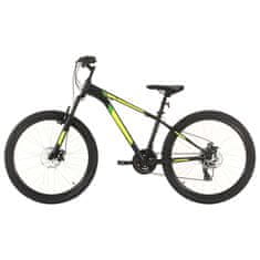 Greatstore 21 sebességes fekete mountain bike 27,5 hüvelykes kerékkel 38cm