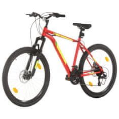 21 sebességes piros mountain bike 27,5 hüvelykes kerékkel 50 cm