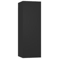 shumee 2 db fekete forgácslap TV-szekrény 30,5 x 30 x 90 cm