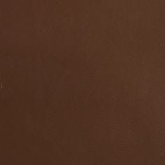 Greatstore fényes barna műbőr lábzsámoly 45 x 29,5 x 39 cm