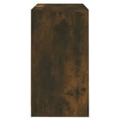 Greatstore 2 db füstös tölgyszínű forgácslap tálalószekrény 70x41x75 cm