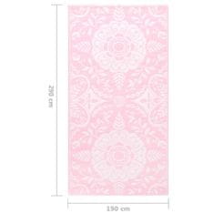 shumee rózsaszín PP kültéri szőnyeg 190 x 290 cm