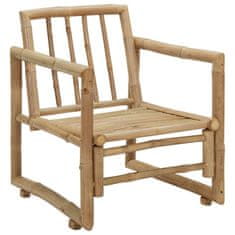 shumee vidaL 2 db bambusz kerti szék párnákkal