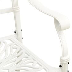 shumee 2 db fehér öntött alumínium kerti szék