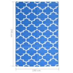 shumee kék PP kültéri szőnyeg 190x290 cm