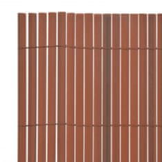 Greatstore barna kétoldalas kerti kerítés 110 x 400 cm