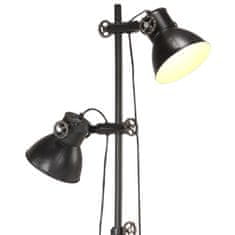 shumee öntött vas állólámpa 2 db fekete lámpaernyővel E27